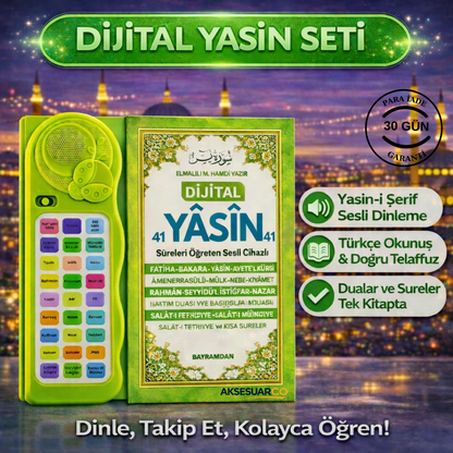 Kendi Kendime 10 Saatte Kur'an-ı Kerim ve Yasin Öğreniyorum Sesli Cihaz Kitabı