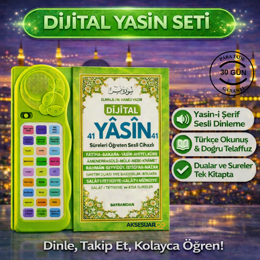 Kendi Kendime 10 Saatte Kur'an-ı Kerim ve Yasin Öğreniyorum Sesli Cihaz Kitabı