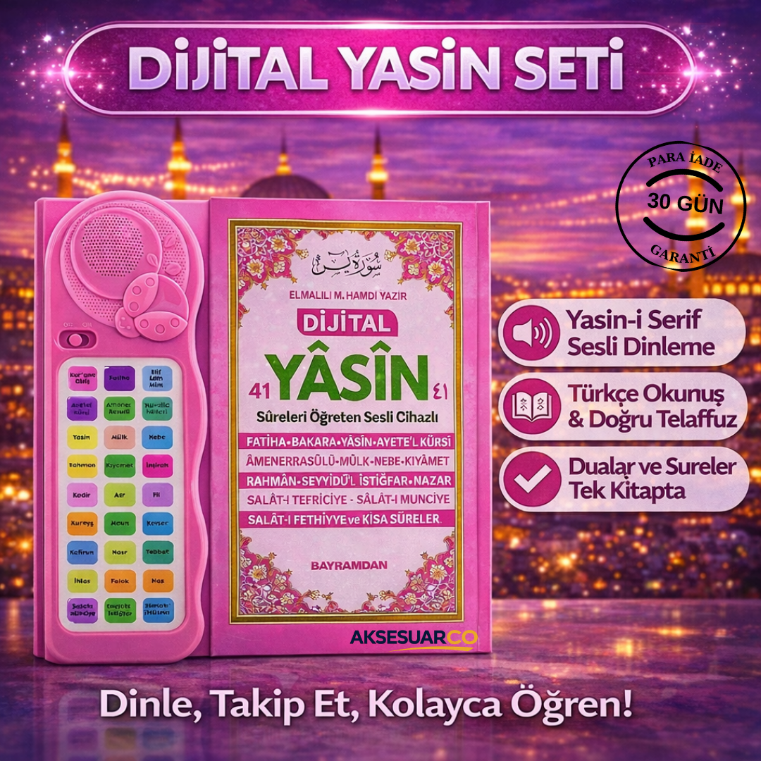 Kendi Kendime 10 Saatte Kur'an-ı Kerim ve Yasin Öğreniyorum Sesli Cihaz Kitabı