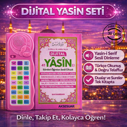 Kendi Kendime 10 Saatte Kur'an-ı Kerim ve Yasin Öğreniyorum Sesli Cihaz Kitabı