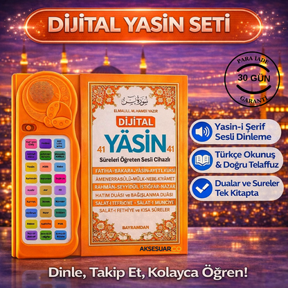 Kendi Kendime 10 Saatte Kur'an-ı Kerim ve Yasin Öğreniyorum Sesli Cihaz Kitabı