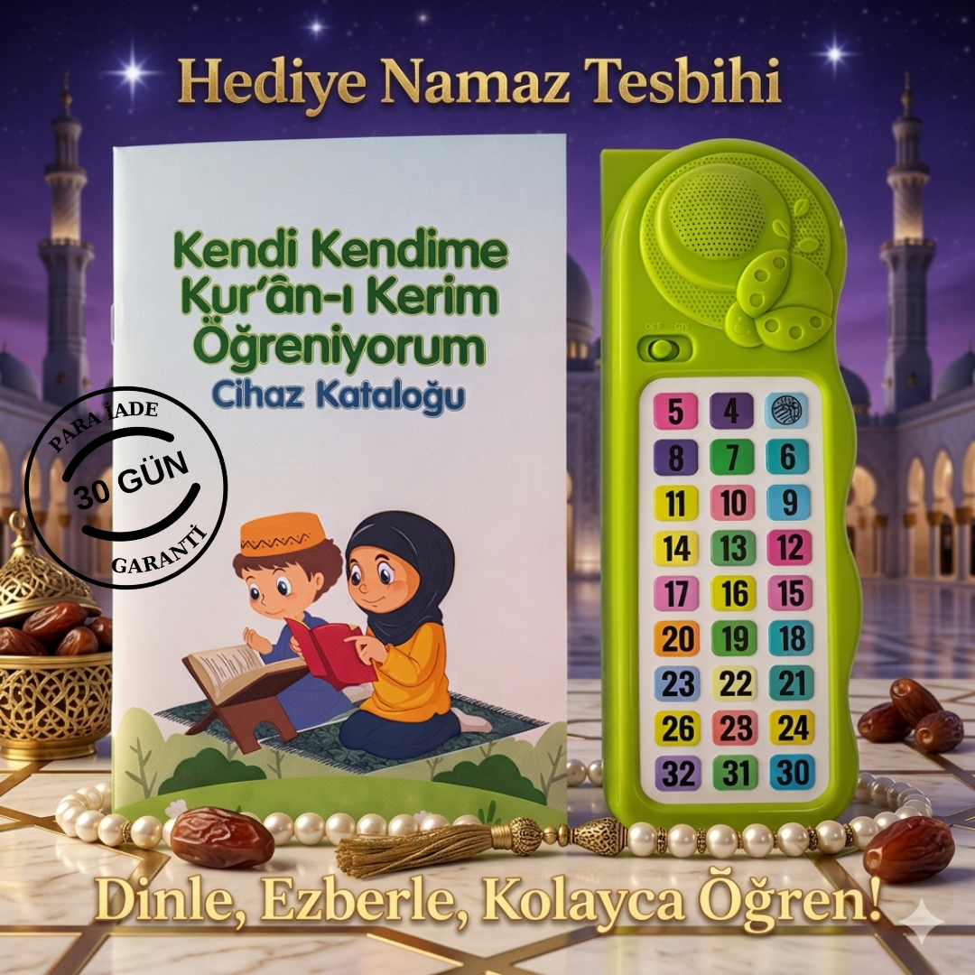Kendi Kendime 10 Saatte Kur'an-ı Kerim ve Yasin Öğreniyorum Sesli Cihaz Kitabı