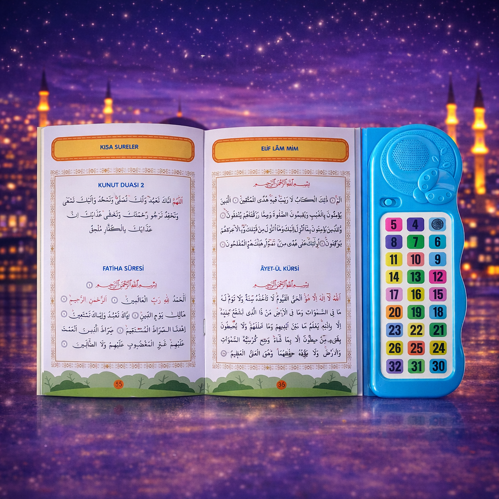 Kendi Kendime 10 Saatte Kur'an-ı Kerim ve Yasin Öğreniyorum Sesli Cihaz Kitabı