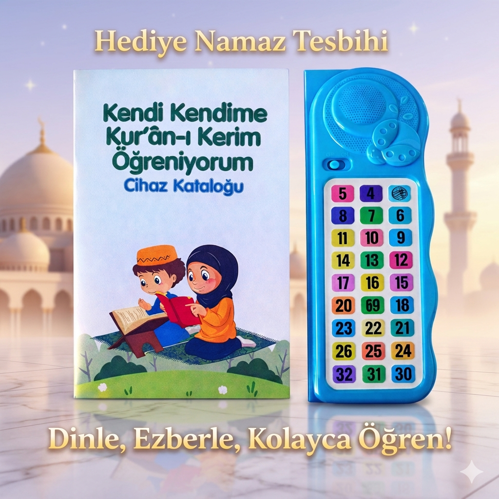 Kendi Kendime 10 Saatte Kur'an-ı Kerim ve Yasin Öğreniyorum Sesli Cihaz Kitabı