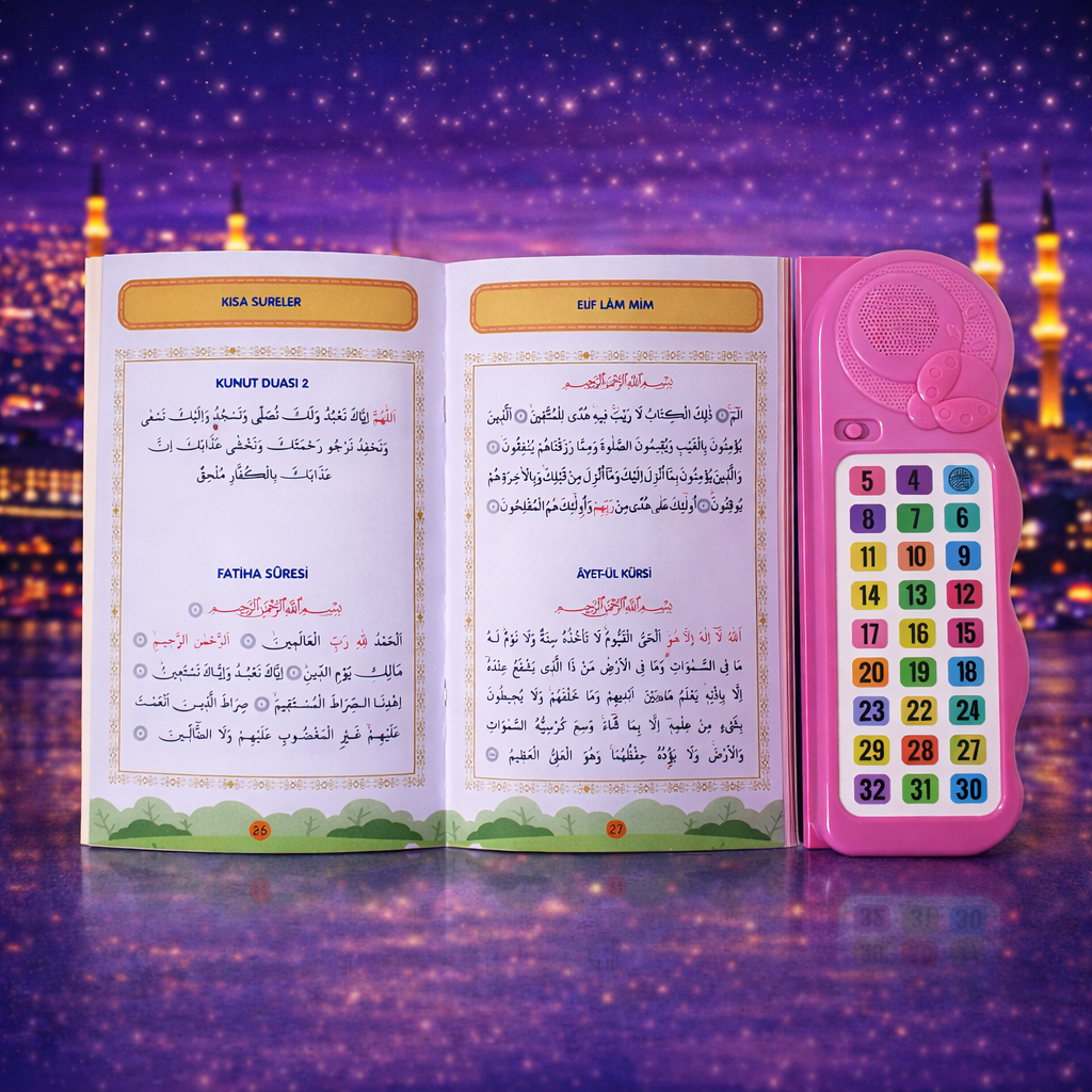 Kendi Kendime 10 Saatte Kur'an-ı Kerim ve Yasin Öğreniyorum Sesli Cihaz Kitabı
